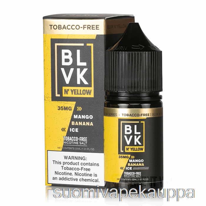 Vape Netistä Mango Banaanijää - Blvk N' Keltaiset Suolat - 30ml 35mg